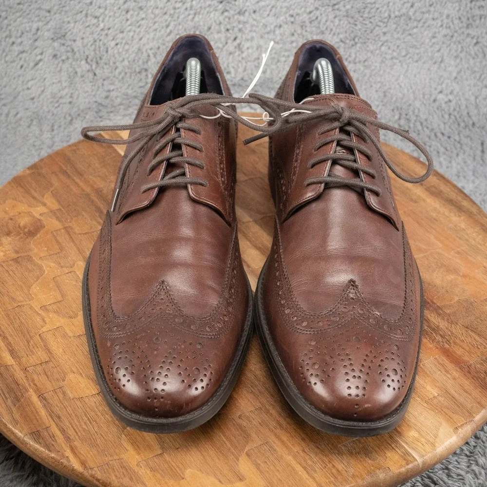 Cole Haan Copley Brown Leather Wingtip Lace‎ Up Oxford Men's US 11 M C13143